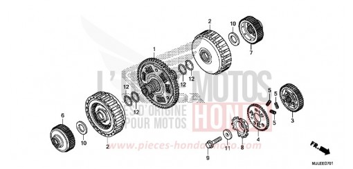 CLUTCH (NC700SD/750SD) NC750SDE de 2014